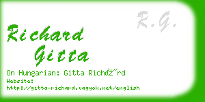 richard gitta business card